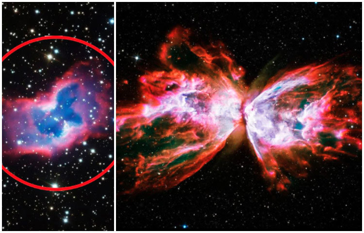 মহাকাশে অদ্ভুত প্রজাপতি