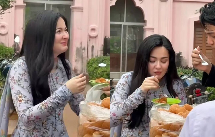 ঝালমুড়ি আর ফুচকায় মজেছেন হানিয়া আমির