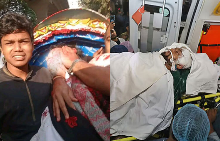 ছবিতে গুলিবিদ্ধ ওসমান হাদি