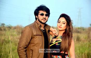 শুটিং স্পটে নিরব-তমা