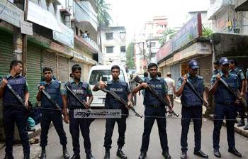 রাজধানীর কল্যাণপুরের জঙ্গি অভিযানের ছবি