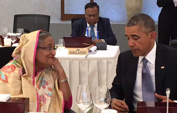 বিশ্ববরেণ্যে নেতাদের সঙ্গে শেখ হাসিনা