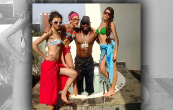 ক্রিস গেইলের অন্তরঙ্গ মুহূর্ত