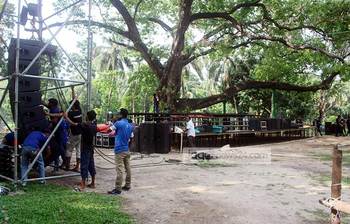 বৈশাখ বরণে রমনা বটমূলে প্রস্তুতি