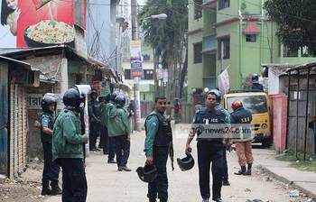 পুলিশ ঘিরে রেখেছে সিলেটের জঙ্গি আস্তানা