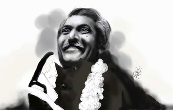 শিল্পীর তুলিতে বঙ্গবন্ধু