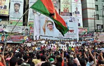 রাজধানীর নয়াপল্টনে বিএনপির জনসভার ছবি