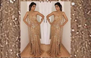 বাহারি শাড়িতে শিল্পা শেঠির সাজ