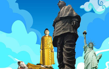 বিশ্বের সবচেয়ে উঁচু ‘স্ট্যাচু অব ইউনিটি’ পিছনে ফেলল যেসব স্ট্যাচুকে