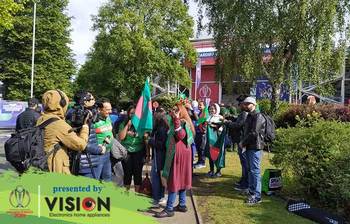 ছবিতে দেখুন বিশ্বকাপে কার্ডিফে বাংলাদেশি সমর্থকদের ঢল