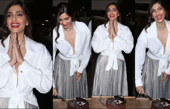 সোনমের জন্মদিনের অনুষ্ঠানে আবেদনময়ী মুডে বলিউড তারকারা