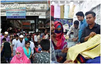 ঈদের কেনাকাটায় উপচেপড়া ভিড়