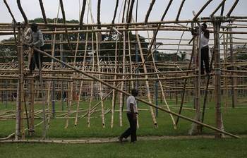 ঈদের জামাতের জন্য প্রস্তুত হচ্ছে জাতীয় ঈদগাহ