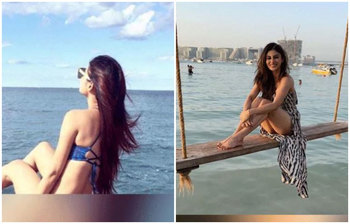 বিকিনিতে উত্তাপ ছড়াচ্ছেন মৌনি