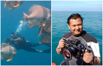 সাগরের তলদেশে শরীফ সারওয়ারের অন্যরকম চ্যালেঞ্জ