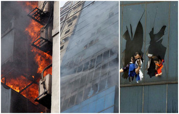 বনানীর ভয়াবহ অগ্নিকাণ্ডের যেসব ছবি সবাইকে স্তব্ধ করে দিয়েছে