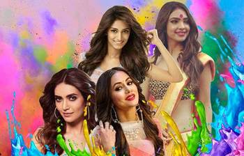 ছোটপর্দার তারকাদের ঝলমলে রঙের পার্টি