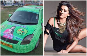 নির্বাচনে অভিনেত্রী মিমির সমর্থনে অভিনব প্রচার