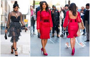 নতুন পোশাকে আবেদনময়ী প্রিয়াঙ্কা