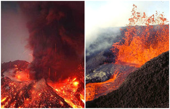 জীবন্ত আগ্নেয়গিরি কোথায় আছে?