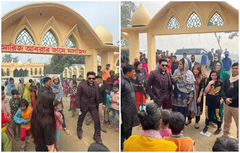 মসজিদ উদ্বোধন করলেন অনন্ত-বর্ষা