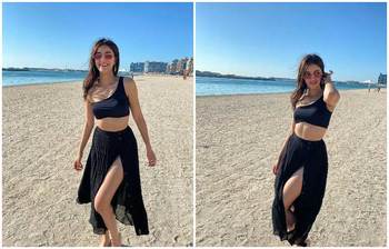 দুবাইতে অবকাশযাপনে চাঙ্কি পান্ডে কন্যা অনন্যা