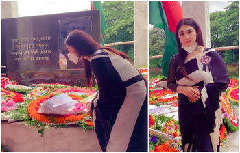 বঙ্গবন্ধুকে শ্রদ্ধা জানালেন অপু বিশ্বাস