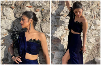 গাঢ় নীলের ঝলকে মাতালেন বাঁধন