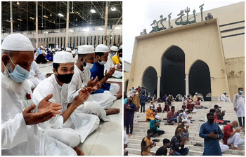 ছবিতে দেখুন বায়তুল মোকাররমে ঈদের জামাত