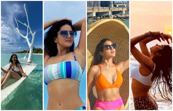 সমুদ্রসৈকতে আবেদনময়ী তারকারা