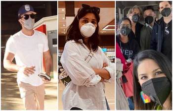 করোনার আতঙ্কে যেসব বলিউড তারকা নিজেদের মাস্ক আর গ্লাভসে ঢেকেছেন