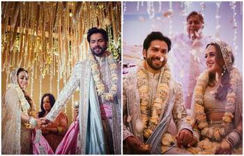 দেখুন বরুণ-নাতাশার রাজকীয় বিয়ের ছবি