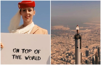 বুর্জ খলিফার চূড়ায় কে এই সাহসী তরুণী?