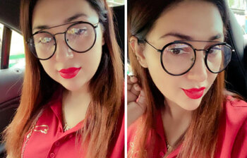 চশমায় কেমন লাগছে অপুকে?