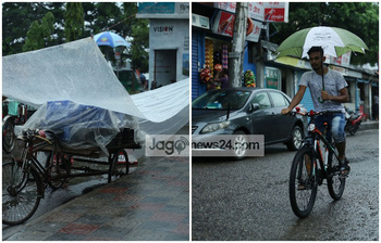 বৃষ্টিভেজা রাজধানী