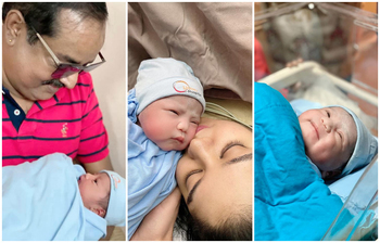 নাতিকে কোলে নিয়ে নানা ডিপজল