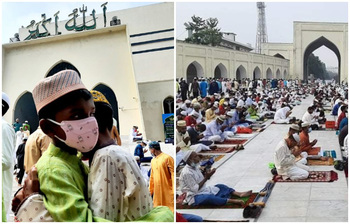 দেখুন জাতীয় মসজিদে ঈদের জামাতের দৃশ্য