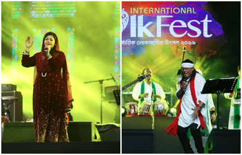 লোকসংগীতের সুরে মুগ্ধ শ্রোতারা
