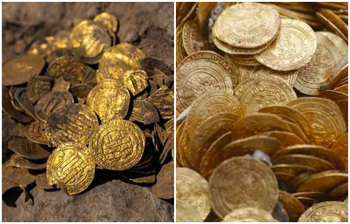 মাটি খুঁড়তে বেরিয়ে এল হাজার বছর আগের স্বর্ণমুদ্রা