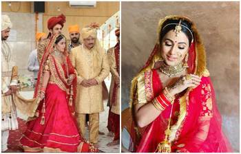 বিয়ের পিঁড়িতে বলিউড তারকা হিনা!
