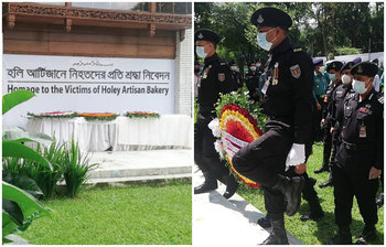 শ্রদ্ধা ভালোবাসায় হলি আর্টিসানে নিহতদের স্মরণ