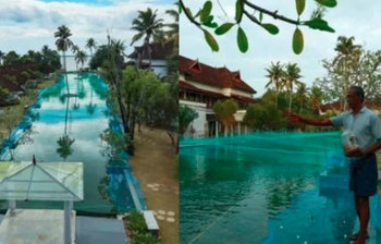 করোনায় ব্যবসা মন্দায় হোটেলের সুইমিং পুলে হচ্ছে মাছ চাষ