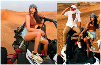 কার সঙ্গে দুবাইয়ে সময় কাটাচ্ছেন জাহ্নবী