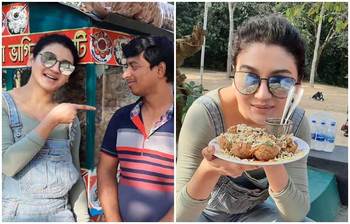 ফুচকা চটপটিতে মেতেছেন জয়া আহসান