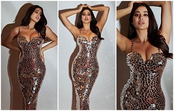 মেটালিক পোশাকে জাহ্নবী