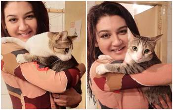 জয়ার সঙ্গী বিড়াল!