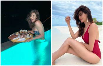 মালদ্বীপের সুইমিংপুলে কারিশমার অন্যরকম জন্মদিন পালন