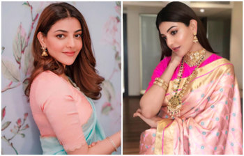 নজরকাড়া ঐতিহ্যবাহী পোশাকে কাজল