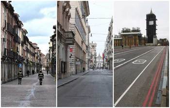 করোনার আতঙ্কে জনশূন্য বিশ্বের যেসব রাজপথ