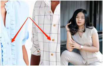 মেয়েদের শার্টের বোতাম বাম দিকে থাকে কেন?